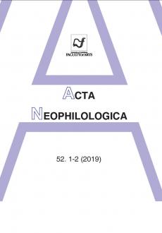 Naslovnica revije Acta Neophilologica