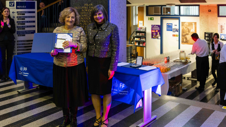 Prof. dr. Vlasta Novak Zabukovec z dekanjo 